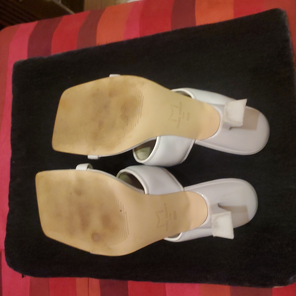 Marc Fisher Cream Women's Mules - Picture 5 of 10